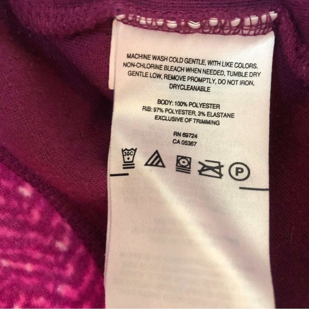 Columbia Arctic Air Printed 1/2 Zip Fuchsia Fleece Pullover Women's Size S - Picture 3 of 14